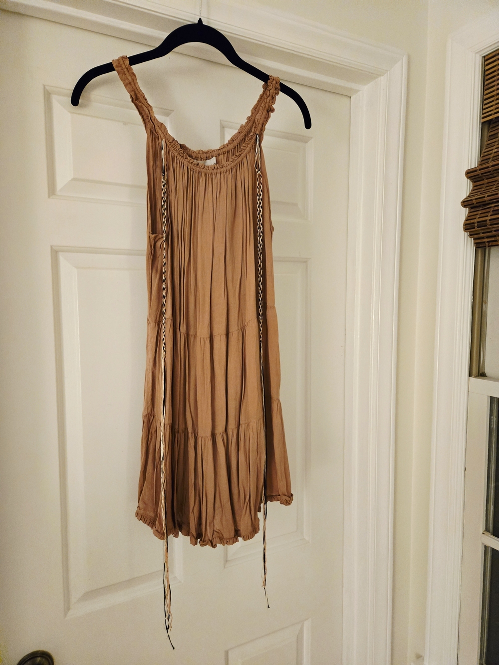 Mini Dress with Braided Ties
